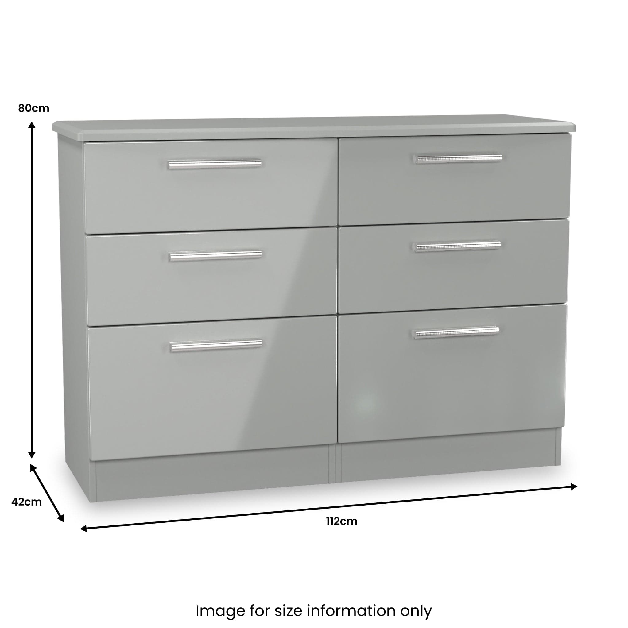 Penmere 6 Drawer Wide Chest