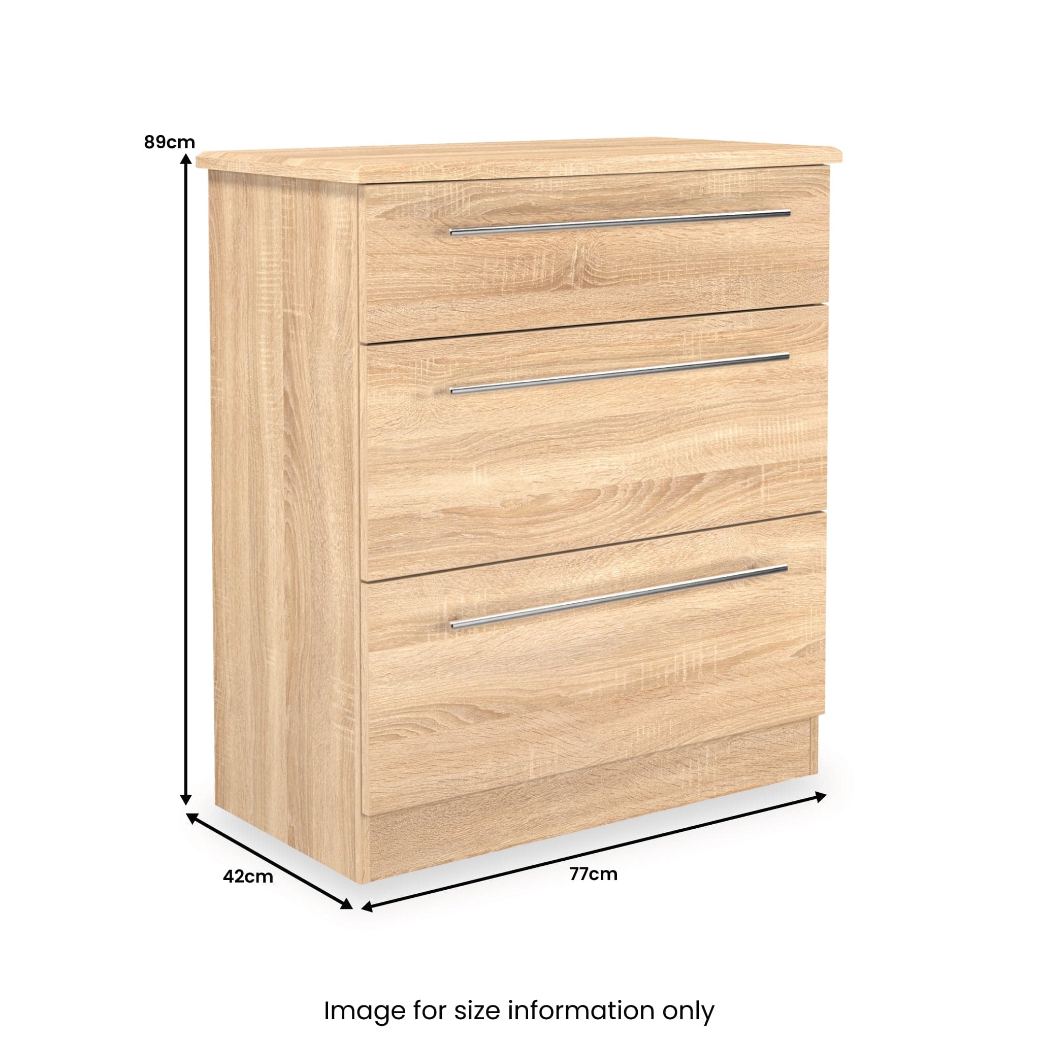 Bramwell 3 Drawer Deep Chest